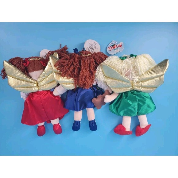 Gibson's Little Angel Fabric Dolls Serenity, Merry & Noelle appx 14" Holiday - Picture 3 of 16